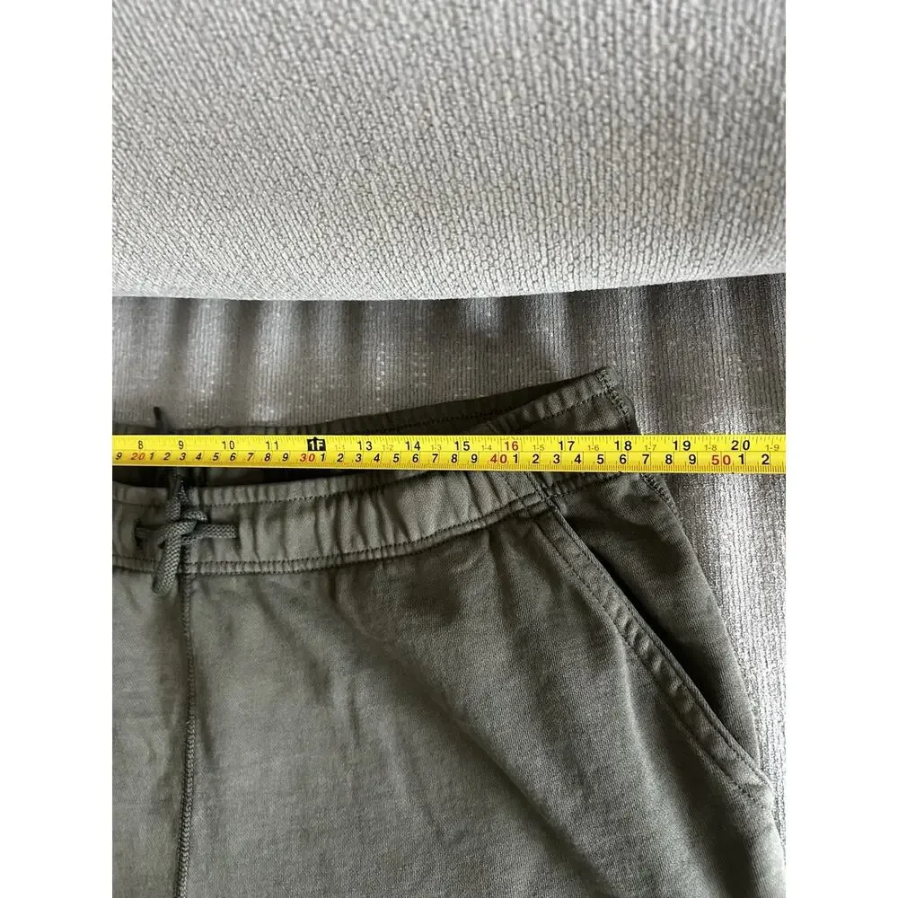 J.Crew Sweatpants Mens XL Military Green joggers Fleece Tapered Leg Drawstring